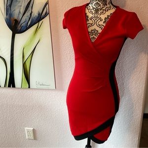 Gorgeous pre-loved red and black dress!